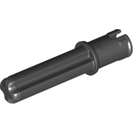 black technic axle pin 3l with friction ridges lengthwise and 2l axle