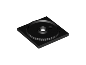 70707019 - Black turntable 4x4 square base locking