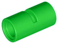 bright green technic pin connector round 2l with slot pin joiner round