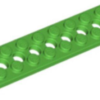 70707026 - Bright green technic plate 2x8 with 7 holes