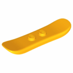 70707028 - Bright light orange minifigure utensil snowboard small