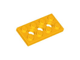 70707033 – Bright light orange technic plate 2×4 with 3 holes