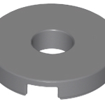 70707042 - Dark bluish gray tile round 2x2 with hole