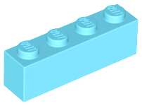 70707068 – Medium azure brick 1×4