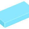 medium azure tile 1x2 with groove