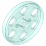 trans light blue technic wedge belt wheel pulley