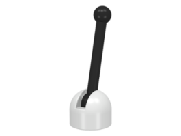 70707092 – White lever small base with black lever