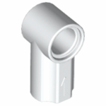 white technic axle and pin connector angled